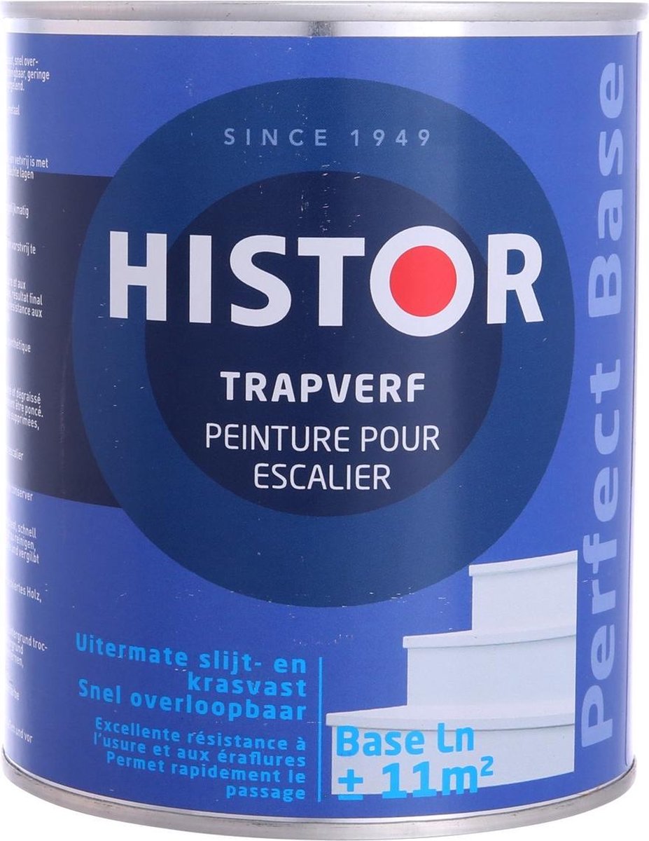 Histor Perfect Base Acryl Zijdeglans Trapverf 2,5 liter wit